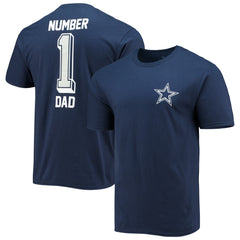 Dallas Cowboys #1 Dad T-Shirt Navy