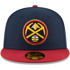 Denver Nuggets 2-Tone 59FIFTY Fitted Hat Navy/Red