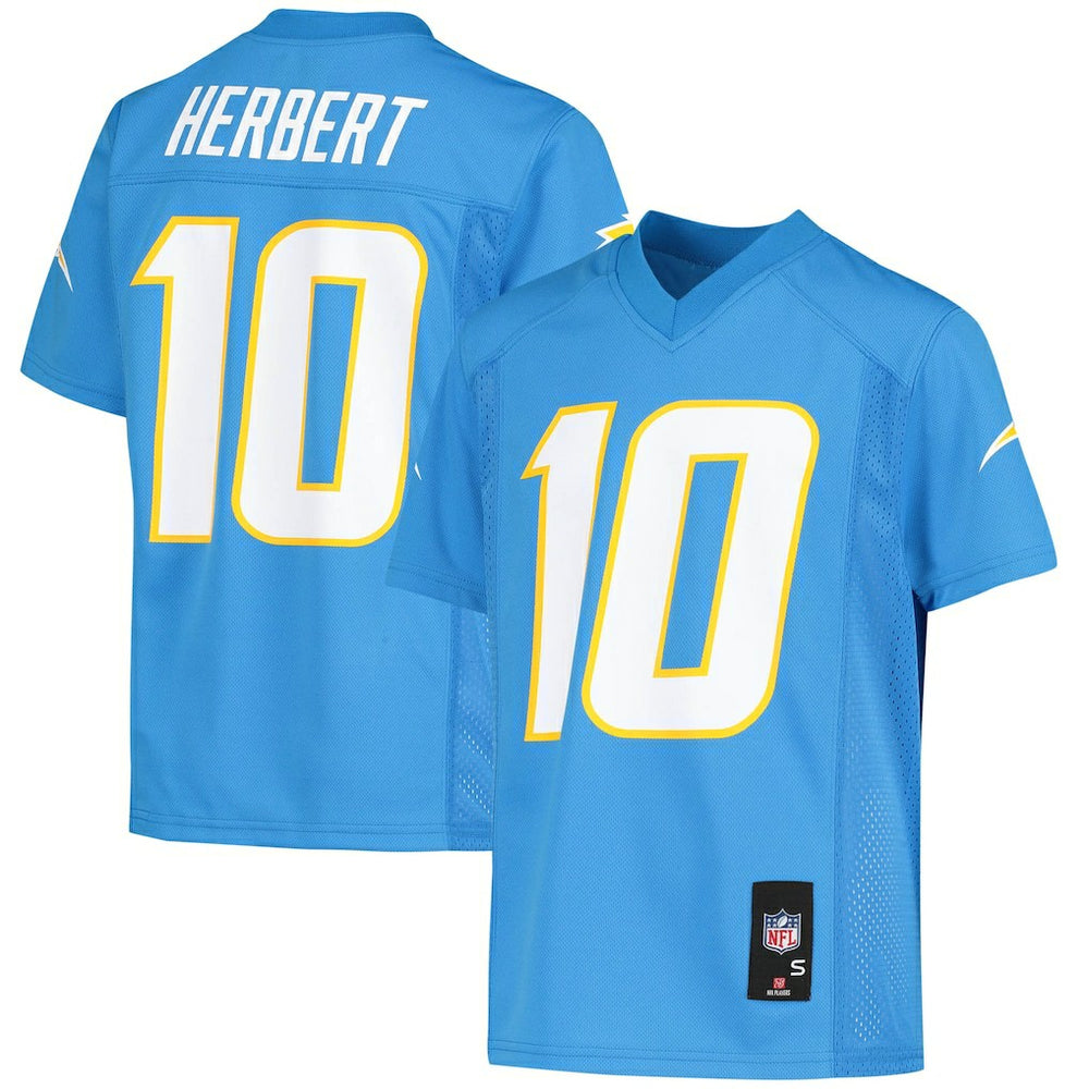 NFL Justin Herbert Los Angeles Chargers Youth Replica Player Jersey - Powder Blue discount