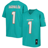 NFL Tua Tagovailoa Miami Dolphins Youth Replica Player Jersey - Aqua for sale