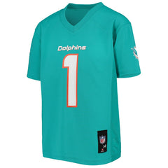 NFL Tua Tagovailoa Miami Dolphins Youth Replica Player Jersey - Aqua for sale
