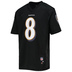 NFL Lamar Jackson Baltimore Ravens Youth Replica Player Jersey - Black for sale