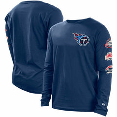 Tennessee Titans New Era Hype 2-Hit Long Sleeve T-Shirt Navy