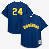 Ken Griffey Jr. Seattle Mariners Mitchell & Ness Big & Tall Cooperstown Collection Mesh Batting Practice Jersey - Royal Jerseys