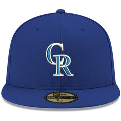 Colorado Rockies New Era White Logo 59FIFTY Fitted Hat - Royal Hats