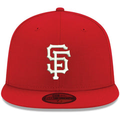 San Francisco Giants New Era White Logo 59FIFTY Fitted Hat - Red Hats