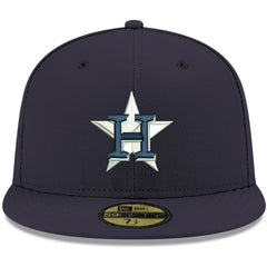 Houston Astros New Era White Logo 59FIFTY Fitted Hat - Navy Hats