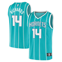 Nick Richards Charlotte Hornets Fast Break Replica Jersey Icon Edition Teal