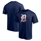 Detroit Tigers Red White and Team T-Shirt - Navy T-shirts