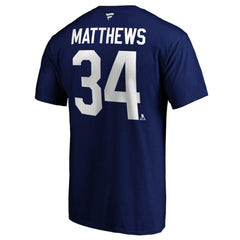 NHL Auston Matthews Toronto Maple Leafs Fanatics Big & Tall Name & Number T-Shirt - Blue
