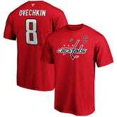NHL Alexander Ovechkin Washington Capitals Fanatics Big & Tall Captain Patch Name & Number T-Shirt - Red