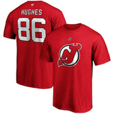 NHL Jack Hughes New Jersey Devils Fanatics Big & Tall Name & Number T-Shirt - Red