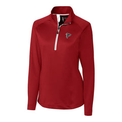Atlanta Falcons Cutter & Buck Women's Jackson Half-Zip Overknit Pullover Jacket Red