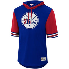 Philadelphia 76ers Hardwood Classics Buzzer Beater Mesh Pullover Hoodie Royal