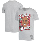 Clyde Drexler Portland Trail Blazers Youth Hardwood Classics King of the Court Player T-Shirt Gray