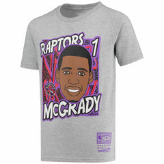 Tracy McGrady Toronto Raptors Youth Hardwood Classics King of the Court Player T-Shirt Gray