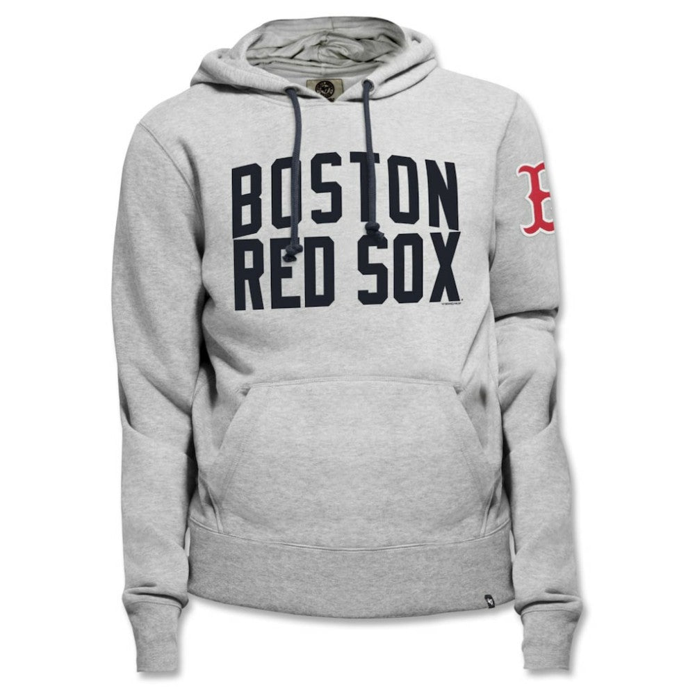 Boston Red Sox '47 Gamebreak Cross Check Pullover Hoodie - Gray Hoodies