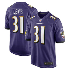 NFL Jamal Lewis Baltimore Ravens Retired Player Game Jersey - Purple