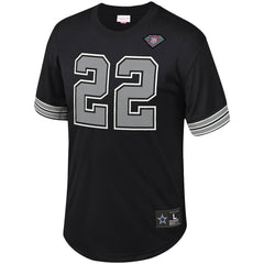 Emmitt Smith Dallas Cowboys Retired Player Name & Number Mesh Top Black
