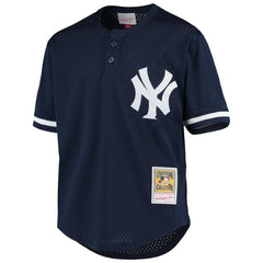 MLB Derek Jeter New York Yankees Mitchell & Ness Youth Cooperstown Collection Mesh Batting Practice Jersey - Navy