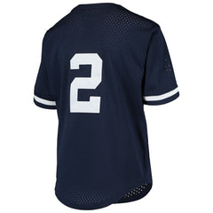 MLB Derek Jeter New York Yankees Mitchell & Ness Youth Cooperstown Collection Mesh Batting Practice Jersey - Navy