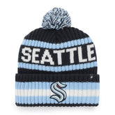 NHL Seattle Kraken '47 Bering Cuffed Knit Hat with Pom - Navy