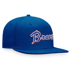 Atlanta Braves Fanatics Cooperstown Collection Fitted Hat - Royal Hats