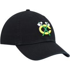 NHL Chicago Blackhawks '47 Alternate Logo Clean Up Adjustable Hat - Black