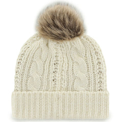 NHL Buffalo Sabres '47 Women's Meeko Cuffed Knit Hat with Pom - White