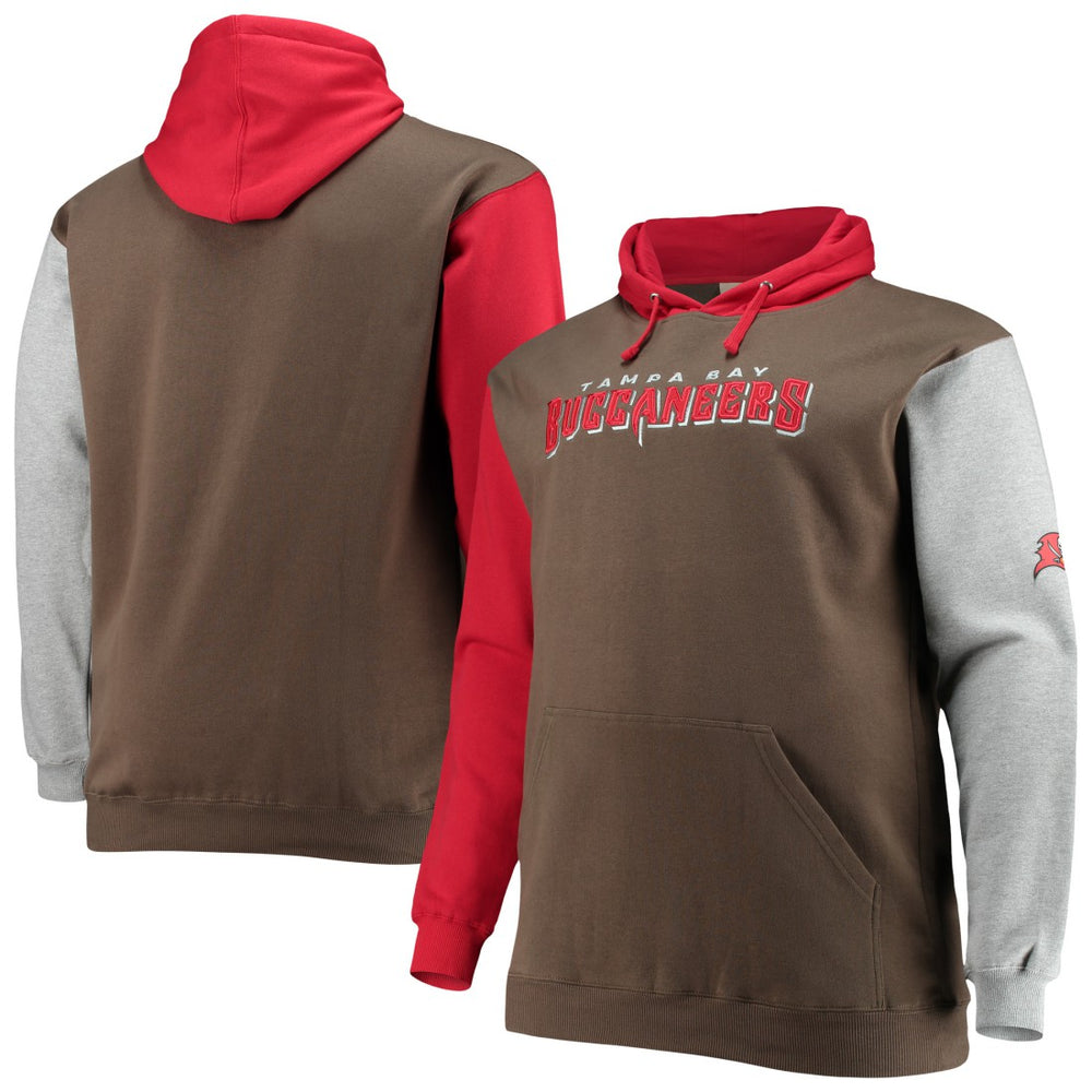 Tampa Bay Buccaneers Big & Tall Pullover Hoodie Red/Black