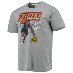 Zion Williamson New Orleans Pelicans Homage Comic Book Player Tri-Blend T-Shirt Heathered Gray