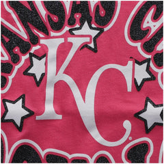 Kansas City Royals New Era Girls Youth Jersey Stars V-Neck T-Shirt - Pink Jerseys