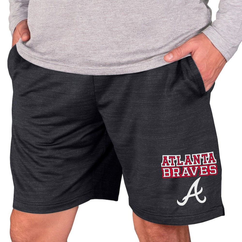 Atlanta Braves Concepts Sport Bullseye Knit Jam Shorts - Charcoal Shorts