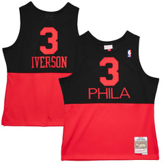 NBA Allen Iverson Philadelphia 76ers 2003/04 Hardwood Classics Reload 2.0 Swingman Jersey - Black