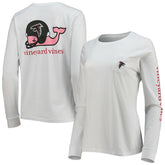 Atlanta Falcons Vineyard Vines Women's Helmet Long Sleeve T-Shirt White