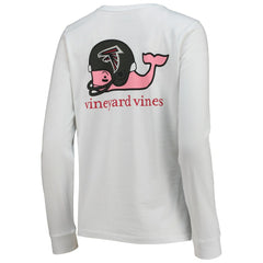 Atlanta Falcons Vineyard Vines Women's Helmet Long Sleeve T-Shirt White