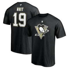 NHL Ryan Whitney Pittsburgh Penguins Fanatics Authentic Stack Retired Player Nickname & Number T-Shirt - Black