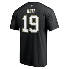 NHL Ryan Whitney Pittsburgh Penguins Fanatics Authentic Stack Retired Player Nickname & Number T-Shirt - Black