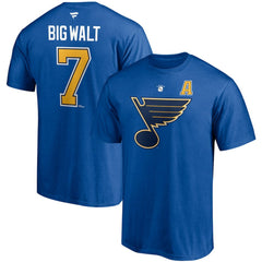 NHL Keith Tkachuk St. Louis Blues Fanatics Authentic Stack Retired Player Nickname & Number T-Shirt - Blue