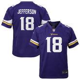 NFL Justin Jefferson Minnesota Vikings Youth Game Jersey - Purple