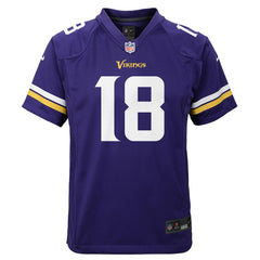 NFL Justin Jefferson Minnesota Vikings Youth Game Jersey - Purple