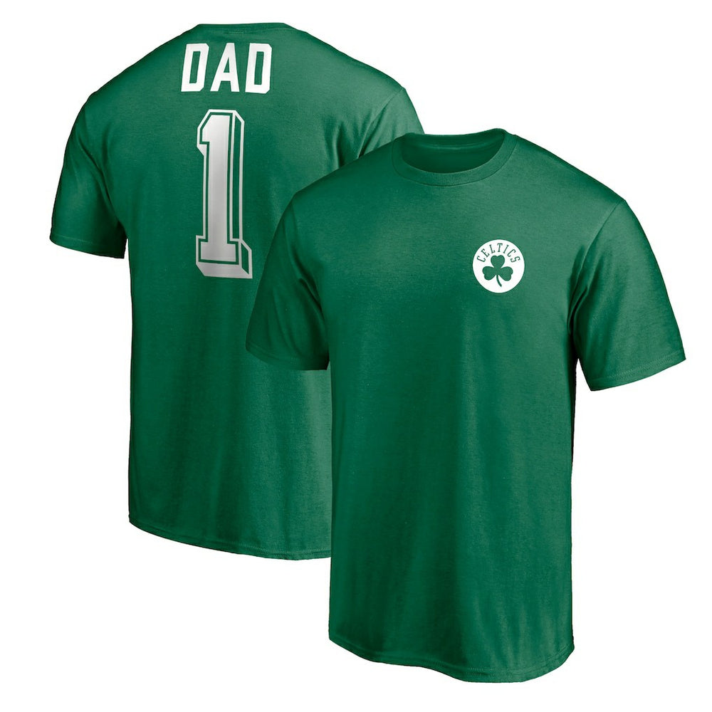 Boston Celtics Number One Dad T-Shirt Green