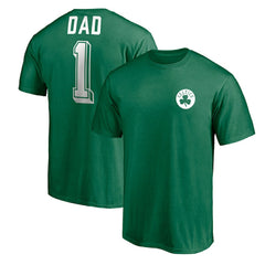 Boston Celtics Number One Dad T-Shirt Green