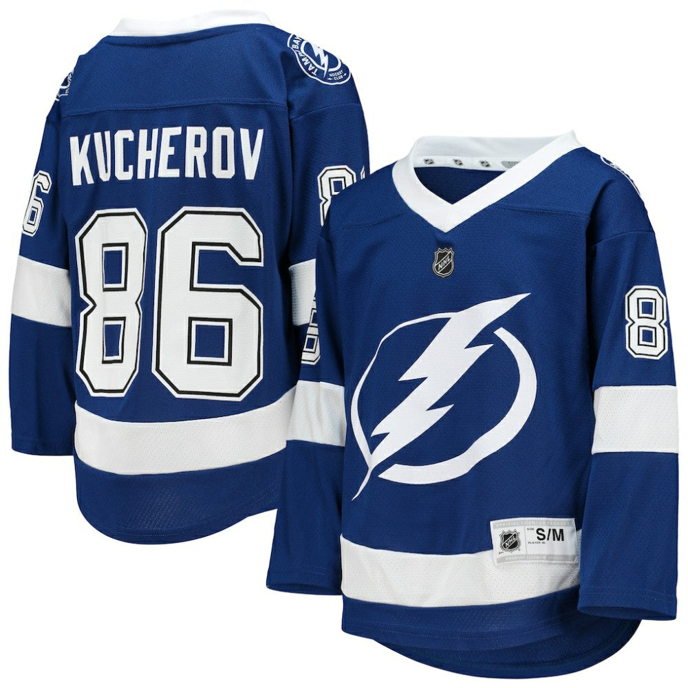 NHL Nikita Kucherov Tampa Bay Lightning Youth Home Replica Player Jersey - Blue