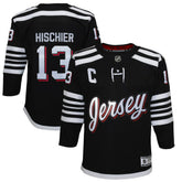 NHL Nico Hischier New Jersey Devils Youth 2021/22 Alternate Premier Player Jersey - Black