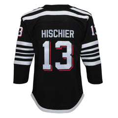 NHL Nico Hischier New Jersey Devils Youth 2021/22 Alternate Premier Player Jersey - Black