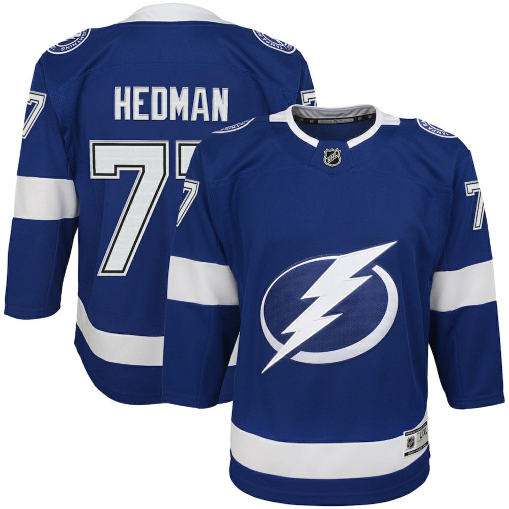 NHL Victor Hedman Tampa Bay Lightning Youth Home Premier Player Jersey - Blue