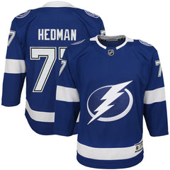 NHL Victor Hedman Tampa Bay Lightning Youth Home Premier Player Jersey - Blue