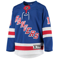 NHL Alexis Lafreniere New York Rangers Youth Home Premier Player Jersey - Blue