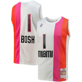 NBA Chris Bosh Miami Heat 2011/12 Hardwood Classics Swingman Jersey - White